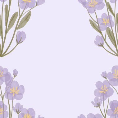 Kusursuz suluboya kapaklar, notlar, yumuşak arkaplan renkleri için eşsiz çiçek desenli arka plan. Suluboya sanat eseri. Çiçek sapı. 