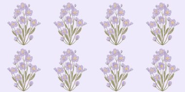 Kusursuz suluboya kapaklar, notlar, yumuşak arkaplan renkleri için eşsiz çiçek desenli arka plan. Suluboya sanat eseri. Çiçek sapı. 