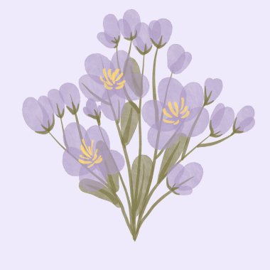 Kusursuz suluboya kapaklar, notlar, yumuşak arkaplan renkleri için eşsiz çiçek desenli arka plan. Suluboya sanat eseri. Çiçek sapı. 