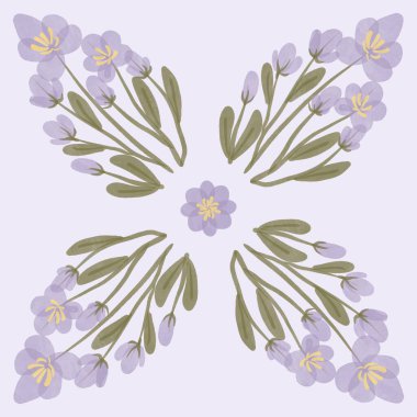 Kusursuz suluboya kapaklar, notlar, yumuşak arkaplan renkleri için eşsiz çiçek desenli arka plan. Suluboya sanat eseri. Çiçek sapı. 