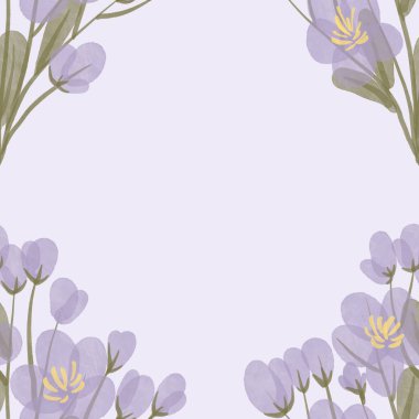 Kusursuz suluboya kapaklar, notlar, yumuşak arkaplan renkleri için eşsiz çiçek desenli arka plan. Suluboya sanat eseri. Çiçek sapı. 