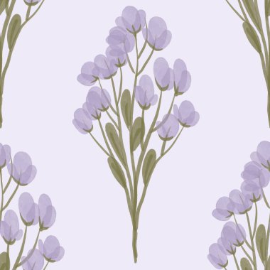 Kusursuz suluboya kapaklar, notlar, yumuşak arkaplan renkleri için eşsiz çiçek desenli arka plan. Suluboya sanat eseri. Çiçek sapı. 