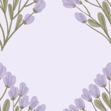 Kusursuz suluboya kapaklar, notlar, yumuşak arkaplan renkleri için eşsiz çiçek desenli arka plan. Suluboya sanat eseri. Çiçek sapı. 