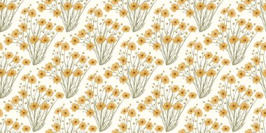 Kusursuz suluboya kapaklar, notlar, yumuşak arkaplan renkleri için eşsiz çiçek desenli arka plan. Suluboya sanat eseri. Çiçek sapı. 