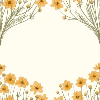 Kusursuz suluboya kapaklar, notlar, yumuşak arkaplan renkleri için eşsiz çiçek desenli arka plan. Suluboya sanat eseri. Çiçek sapı. 