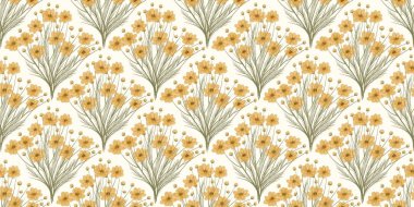 Kusursuz suluboya kapaklar, notlar, yumuşak arkaplan renkleri için eşsiz çiçek desenli arka plan. Suluboya sanat eseri. Çiçek sapı. 