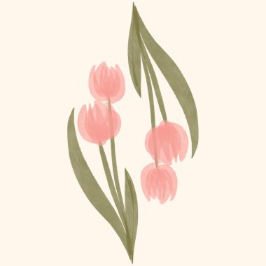 Kusursuz suluboya kapaklar, notlar, yumuşak arkaplan renkleri için eşsiz çiçek desenli arka plan. Suluboya sanat eseri. Çiçek sapı. 