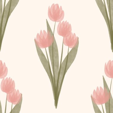 Kusursuz suluboya kapaklar, notlar, yumuşak arkaplan renkleri için eşsiz çiçek desenli arka plan. Suluboya sanat eseri. Çiçek sapı. 