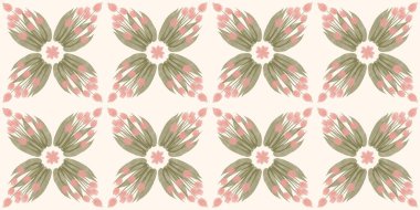 Kusursuz suluboya kapaklar, notlar, yumuşak arkaplan renkleri için eşsiz çiçek desenli arka plan. Suluboya sanat eseri. Çiçek sapı. Pembe Yeşil çiçek