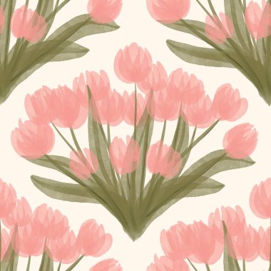 Kusursuz suluboya kapaklar, notlar, yumuşak arkaplan renkleri için eşsiz çiçek desenli arka plan. Suluboya sanat eseri. Çiçek sapı. Pembe Yeşil çiçek