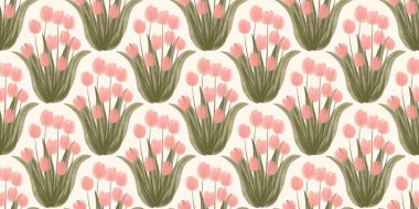 Kusursuz suluboya kapaklar, notlar, yumuşak arkaplan renkleri için eşsiz çiçek desenli arka plan. Suluboya sanat eseri. Çiçek sapı. Pembe Yeşil çiçek