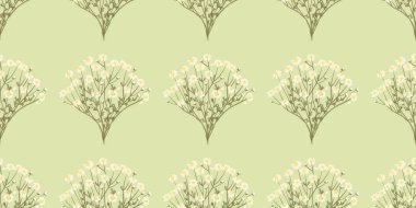 Kusursuz suluboya kapaklar, notlar, yumuşak arkaplan renkleri için eşsiz çiçek desenli arka plan. Suluboya sanat eseri. Çiçek sapı. Yeşil çiçek