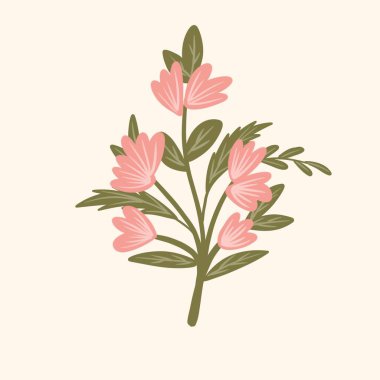 Kusursuz suluboya kapaklar, notlar, yumuşak arkaplan renkleri için eşsiz çiçek desenli arka plan. Suluboya sanat eseri. Çiçek sapı. Renkli çiçek.