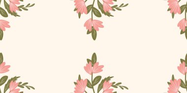 Kusursuz suluboya kapaklar, notlar, yumuşak arkaplan renkleri için eşsiz çiçek desenli arka plan. Suluboya sanat eseri. Çiçek sapı. Renkli çiçek.