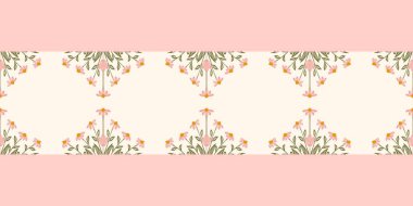 Kusursuz suluboya kapaklar, notlar, yumuşak arkaplan renkleri için eşsiz çiçek desenli arka plan. Suluboya sanat eseri. Çiçek sapı. Renkli çiçek.