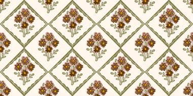 Kusursuz suluboya kapaklar, notlar, yumuşak arkaplan renkleri için eşsiz çiçek desenli arka plan. Suluboya sanat eseri. Çiçek sapı. Renkli çiçek.