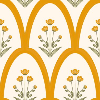 Kusursuz suluboya kapaklar, notlar, yumuşak arkaplan renkleri için eşsiz çiçek desenli arka plan. Suluboya sanat eseri. Çiçek sapı. Renkli çiçek.