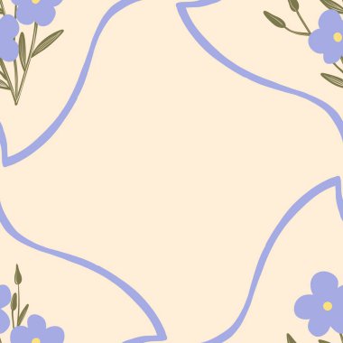 Kusursuz suluboya kapaklar, notlar, yumuşak arkaplan renkleri için eşsiz çiçek desenli arka plan. Suluboya sanat eseri. Çiçek sapı. Renkli çiçek.