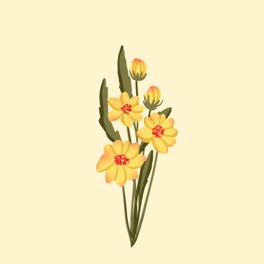 Kusursuz suluboya kapaklar, notlar, yumuşak arkaplan renkleri için eşsiz çiçek desenli arka plan. Suluboya sanat eseri. Çiçek sapı. Renkli çiçek