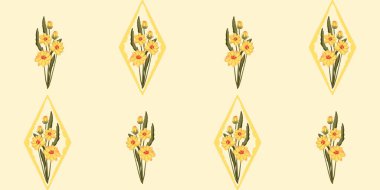 Kusursuz suluboya kapaklar, notlar, yumuşak arkaplan renkleri için eşsiz çiçek desenli arka plan. Suluboya sanat eseri. Çiçek sapı. Renkli çiçek