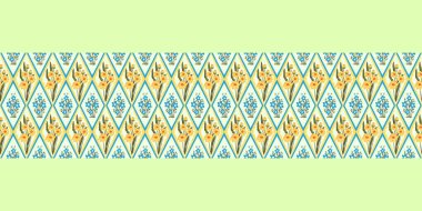 Kusursuz suluboya kapaklar, notlar, yumuşak arkaplan renkleri için eşsiz çiçek desenli arka plan. Suluboya sanat eseri. Çiçek sapı. Renkli çiçek