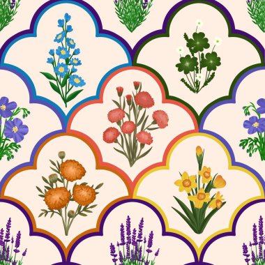 Kusursuz suluboya kapaklar, notlar, yumuşak arkaplan renkleri için eşsiz çiçek desenli arka plan. Suluboya sanat eseri. Çiçek sapı. Renkli çiçek