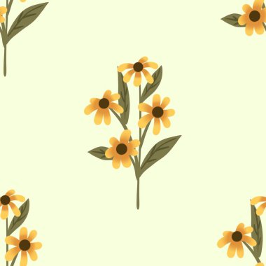 Kusursuz suluboya kapaklar, notlar, yumuşak arkaplan renkleri için eşsiz çiçek desenli arka plan. Suluboya sanat eseri. Çiçek sapı. Renkli çiçek