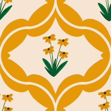 Kusursuz suluboya ve kapaklar, notlar ve afişler için eşsiz çiçek desenli arka plan. Yumuşak arkaplan rengi. Suluboya sanat eseri. Çiçek sapı. Renkli çiçek. 