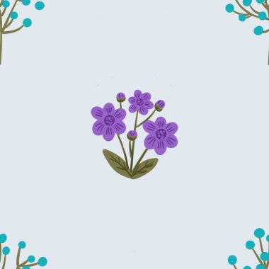 Kusursuz suluboya ve kapaklar, notlar ve afişler için eşsiz çiçek desenli arka plan. Yumuşak arkaplan rengi. Suluboya sanat eseri. Çiçek sapı. Renkli çiçek. 