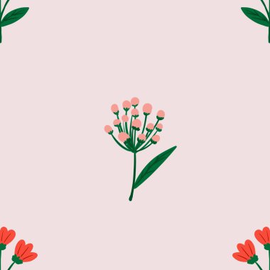 Kusursuz suluboya ve kapaklar, notlar ve afişler için eşsiz çiçek desenli arka plan. Yumuşak arkaplan rengi. Suluboya sanat eseri. Çiçek sapı. Renkli çiçek.