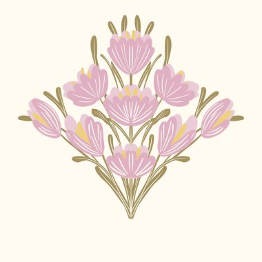 Kusursuz suluboya ve kapaklar, notlar ve afişler için eşsiz çiçek desenli arka plan. Yumuşak arkaplan rengi. Suluboya sanat eseri. Çiçek sapı. Renkli çiçek.