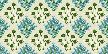 Kusursuz suluboya ve kapaklar, notlar ve afişler için eşsiz çiçek desenli arka plan. Yumuşak arkaplan rengi. Suluboya sanat eseri. Çiçek sapı. Renkli çiçek. 