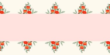 Kusursuz suluboya ve kapaklar, notlar ve afişler için eşsiz çiçek desenli arka plan. Yumuşak arkaplan rengi. Suluboya sanat eseri. Çiçek sapı. Renkli çiçek. 