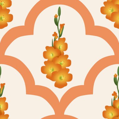 Kusursuz suluboya ve kapaklar, notlar ve afişler için eşsiz çiçek desenli arka plan. Yumuşak arkaplan rengi. Suluboya sanat eseri. Çiçek sapı. Renkli çiçek. 