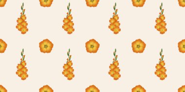 Kusursuz suluboya ve kapaklar, notlar ve afişler için eşsiz çiçek desenli arka plan. Yumuşak arkaplan rengi. Suluboya sanat eseri. Çiçek sapı. Renkli çiçek. 