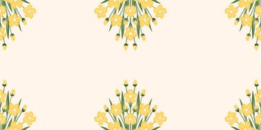 Kusursuz suluboya ve kapaklar, notlar ve afişler için eşsiz çiçek desenli arka plan. Yumuşak arkaplan rengi. Suluboya sanat eseri. Çiçek sapı. Renkli çiçek. 