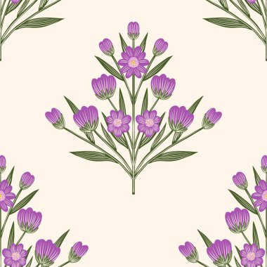 Kusursuz suluboya ve kapaklar, notlar ve afişler için eşsiz çiçek desenli arka plan. Yumuşak arkaplan rengi. Suluboya sanat eseri. Çiçek sapı. Renkli çiçek. 