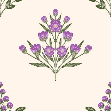 Kusursuz suluboya ve kapaklar, notlar ve afişler için eşsiz çiçek desenli arka plan. Yumuşak arkaplan rengi. Suluboya sanat eseri. Çiçek sapı. Renkli çiçek. 