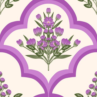 Kusursuz suluboya ve kapaklar, notlar ve afişler için eşsiz çiçek desenli arka plan. Yumuşak arkaplan rengi. Suluboya sanat eseri. Çiçek sapı. Renkli çiçek. 