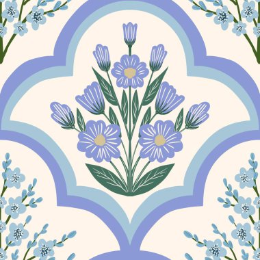 Kusursuz suluboya ve kapaklar, notlar ve afişler için eşsiz çiçek desenli arka plan. Yumuşak arkaplan rengi. Suluboya sanat eseri. Çiçek sapı. Renkli çiçek. 