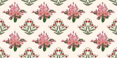 Kusursuz suluboya ve kapaklar, notlar ve afişler için eşsiz çiçek desenli arka plan. Yumuşak arkaplan rengi. Suluboya sanat eseri. Çiçek sapı. Renkli çiçek. 