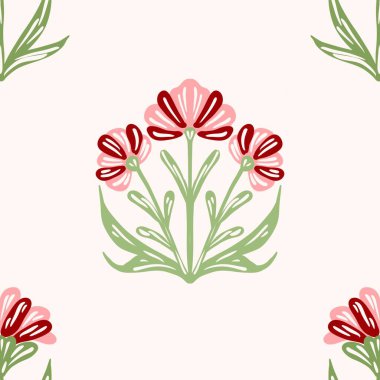 Kusursuz suluboya kapaklar, notlar, yumuşak arkaplan renkleri için eşsiz çiçek desenli arka plan. Suluboya sanat eseri. Çiçek sapı. Pembe çiçek.