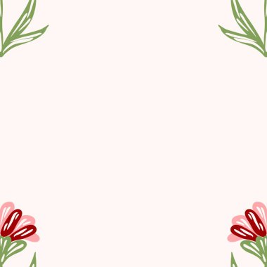 Kusursuz suluboya kapaklar, notlar, yumuşak arkaplan renkleri için eşsiz çiçek desenli arka plan. Suluboya sanat eseri. Çiçek sapı. Pembe çiçek.