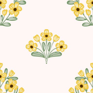 Kusursuz suluboya ve kapaklar, notlar ve afişler için eşsiz çiçek desenli arka plan. Yumuşak arkaplan rengi. Suluboya sanat eseri. Çiçek sapı. Renkli çiçek. Yaz Baharı.  