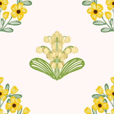 Kusursuz suluboya ve kapaklar, notlar ve afişler için eşsiz çiçek desenli arka plan. Yumuşak arkaplan rengi. Suluboya sanat eseri. Çiçek sapı. Renkli çiçek. Yaz Baharı.  