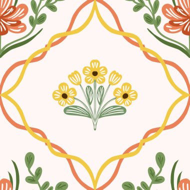 Kusursuz suluboya ve kapaklar, notlar ve afişler için eşsiz çiçek desenli arka plan. Yumuşak arkaplan rengi. Suluboya sanat eseri. Çiçek sapı. Renkli çiçek. Yaz Baharı.  