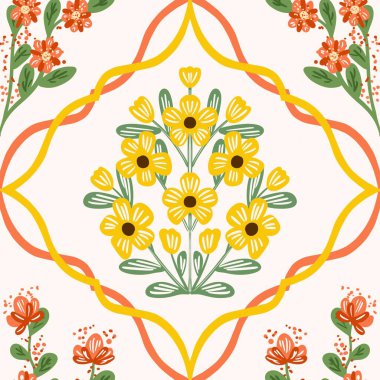 Kusursuz suluboya ve kapaklar, notlar ve afişler için eşsiz çiçek desenli arka plan. Yumuşak arkaplan rengi. Suluboya sanat eseri. Çiçek sapı. Renkli çiçek. Yaz Baharı.  