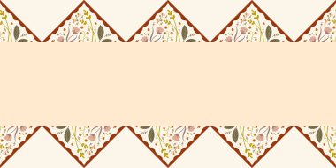 Güz Kış Şablonu Kapak, Bayrak ve Notlar için Arkaplan Çizimi. Sonbahar Estetik Arkaplanı. Bitki ve Çiçek Desenli Arkaplan. 