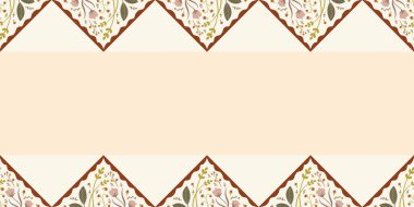 Güz Kış Şablonu Kapak, Bayrak ve Notlar için Arkaplan Çizimi. Sonbahar Estetik Arkaplanı. Bitki ve Çiçek Desenli Arkaplan. 