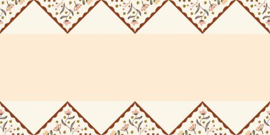 Güz Kış Şablonu Kapak, Bayrak ve Notlar için Arkaplan Çizimi. Sonbahar Estetik Arkaplanı. Bitki ve Çiçek Desenli Arkaplan. 